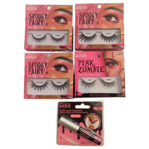KISS Zombie Spooky Fairy Halloween False Eyelashes Ltd. Ed. HLASH 58, 61, 62, 78 - Picture 1 of 8